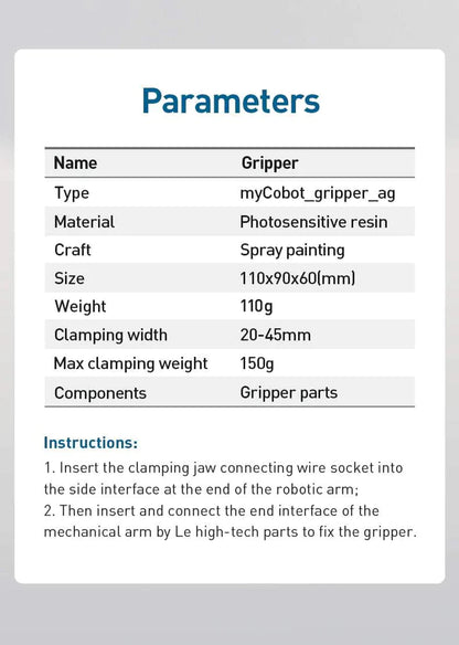 MyCobot Adaptive Gripper For MyCobot/MyPalletizer/MechArm/MyBuddy